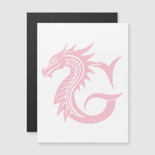 Dragon Styled Letter G, Dragon Alphabet, Monogram Magnetic Invitation