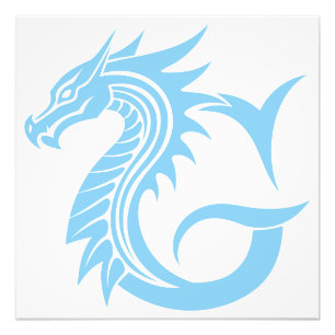 Dragon Styled Letter G, Dragon Alphabet, Monogram Photo Print
