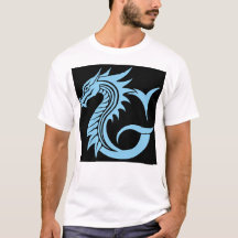 Dragon Styled Letter G, Dragon Alphabet, Monogram