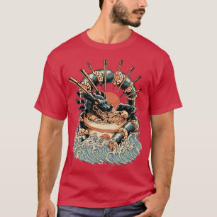 Dragon Sushi Ramen Black Version T-Shirt