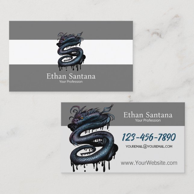 Dragon Swirl Business Card (Front/Back)