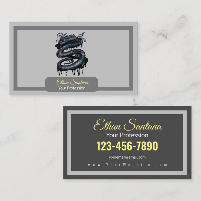 Dragon Swirl Business Card (Front/Back)