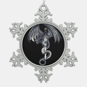 Dragon & Sword Christmas Ball Ornament