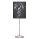 Dragon & Sword Dk. Grey Table Lamp