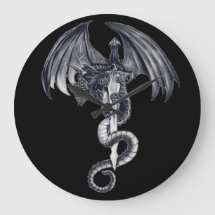 Dragon & Sword Wall Clock