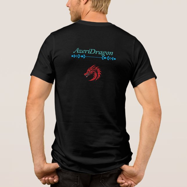 Dragon- T-shirt Tri-Blend Shirt (Back)