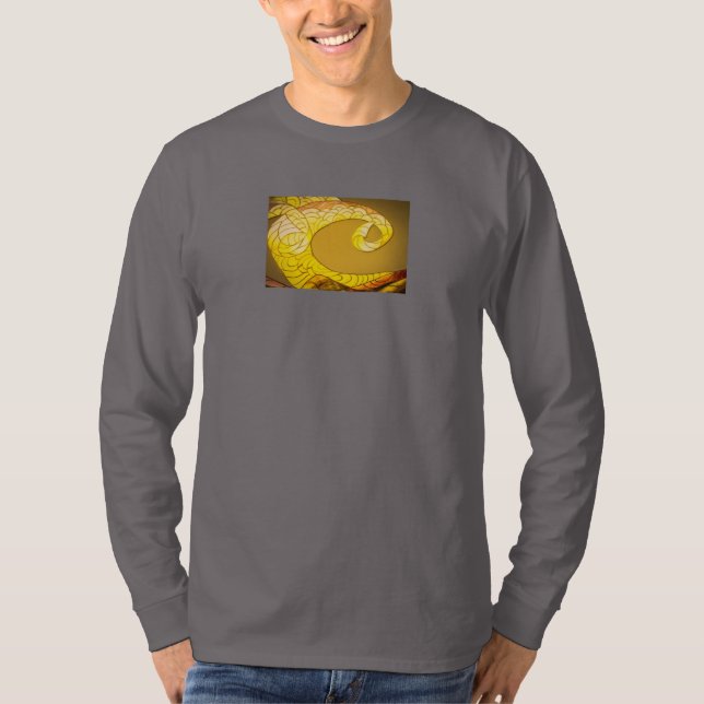 dragon tail gold colour T-Shirt (Front)