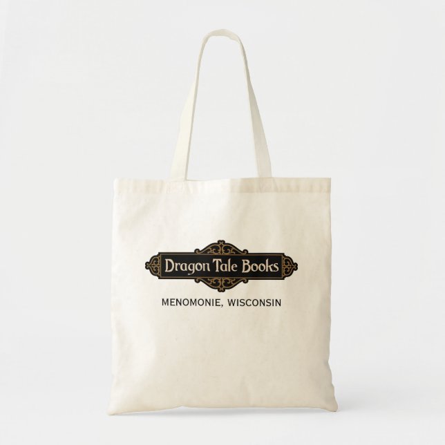 Dragon Tale Books Sign Tote Bag (Front)