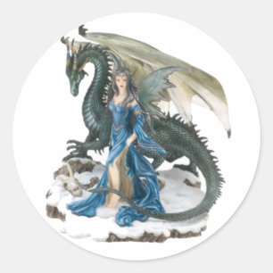 Dragon Tamer Classic Round Sticker