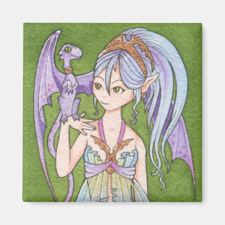 Dragon tamer square magnet