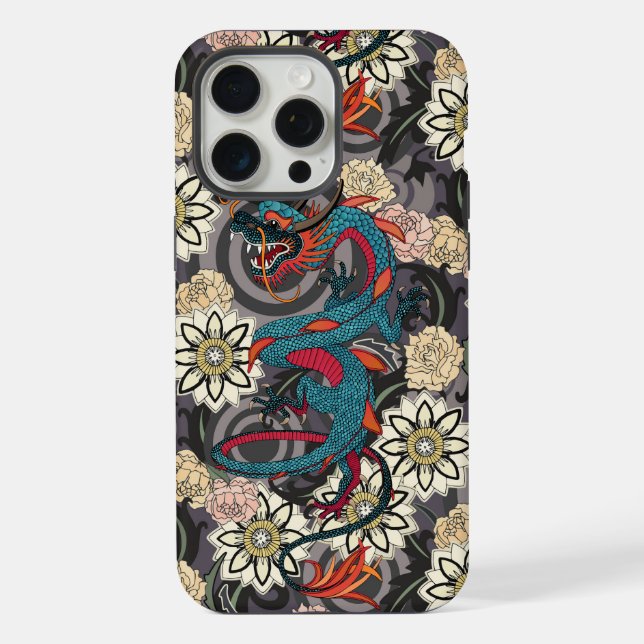 dragon tattoo dark iPhone case (Back)