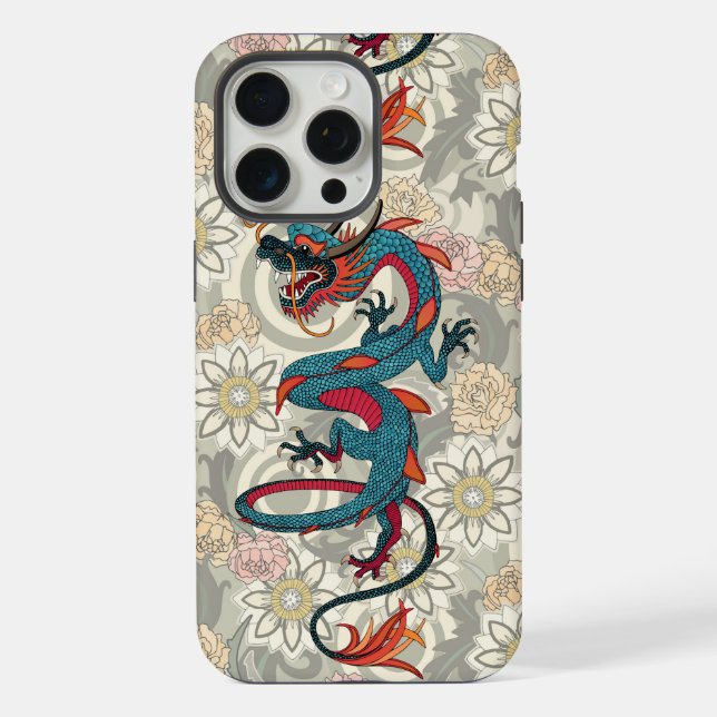 dragon tattoo light iPhone case (Back)