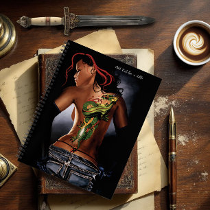 Dragon Tattoo Woman Notebook