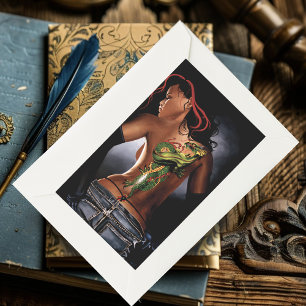 Dragon Tattoo Woman  Rectangular Sticker