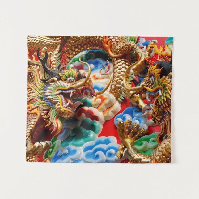 dragon temple tapestry (Front (Horizontal))