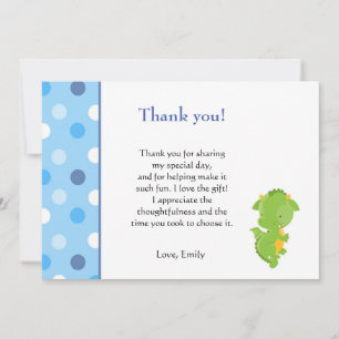 Dragon Thank You Card Note