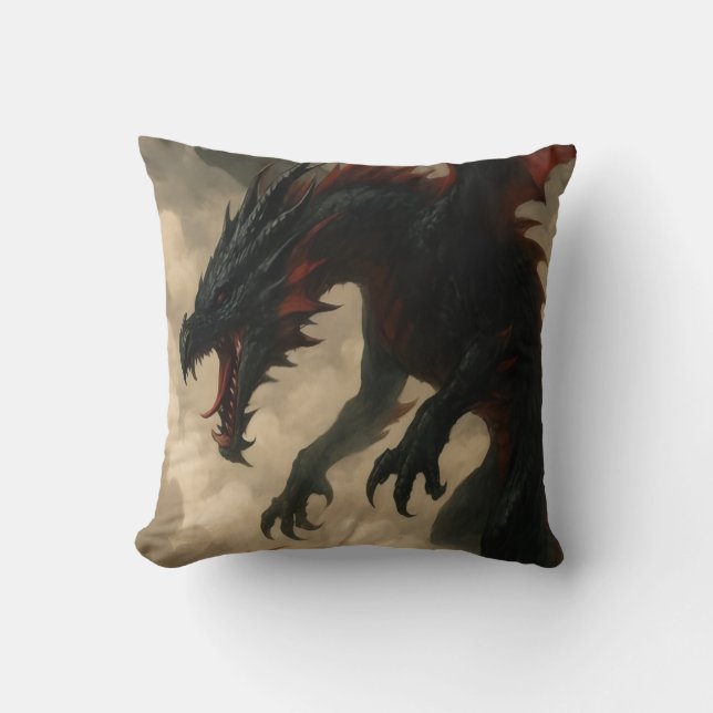 Dragon Throw Pillow (Front)