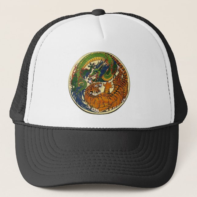 DRAGON TIGER TRUCKER HAT (Front)