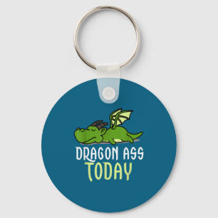 Dragon Today _ Dragging _ Lazy _ Funny Novelty _ G Key Ring