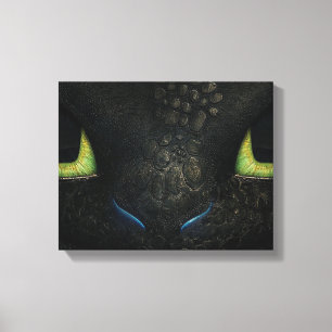 Dragon toothless Premium Wrapped Canvas (Gloss)