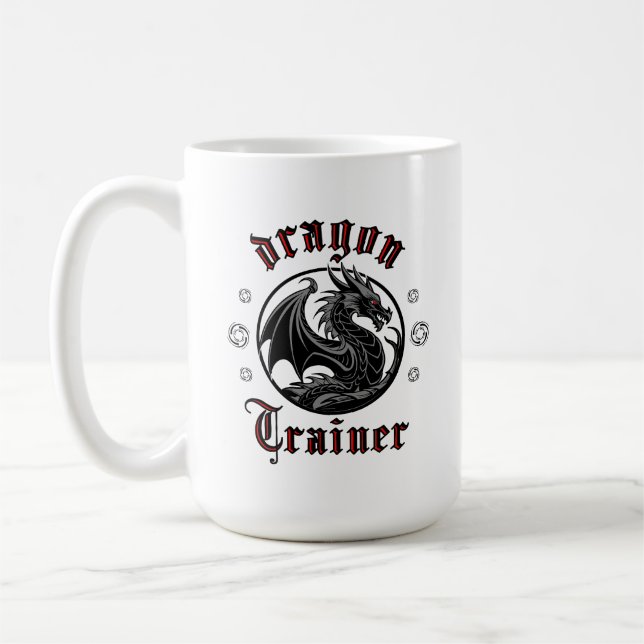 Dragon Trainer Fantasy Lizard Mythical Creature  Coffee Mug (Left)