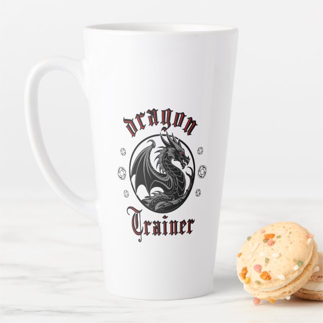 Dragon Trainer Fantasy Lizard Mythical Creature  Latte Mug (In Situ)