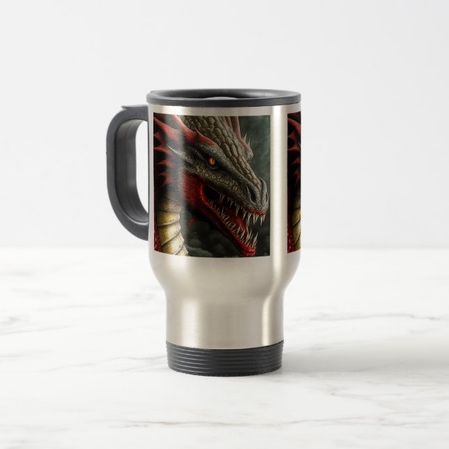 Dragon Travel/Commuter Mug, 15 oz  Travel Mug (Front Left)