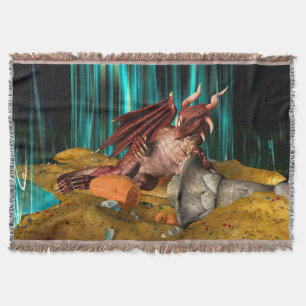 Dragon Treasure Throw Blanket