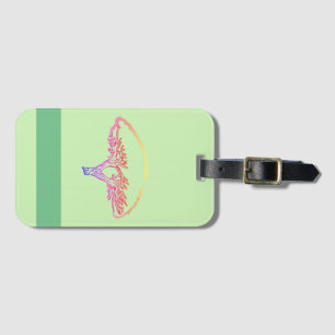 Dragon Tree, tree Art  Custom Name Card Slot Luggage Tag