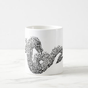 dragon tribal coffee mug