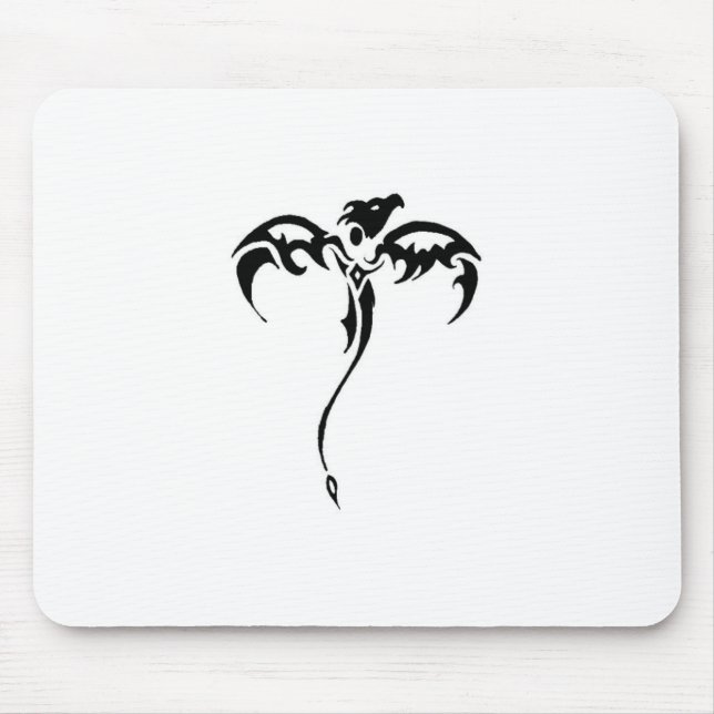 Dragon Tribal Tattoo Mouse Mat (Front)