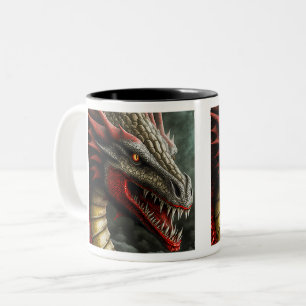 Dragon Two-Tone Mug, 11 oz Coffee Mug