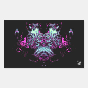 Dragon v4 rectangular sticker