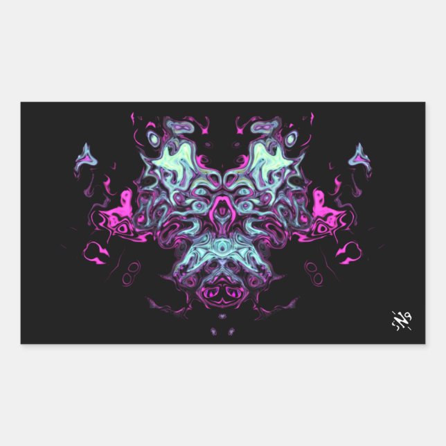 Dragon v4 rectangular sticker (Front)