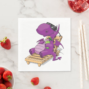 Dragon Vacation Paper Napkins