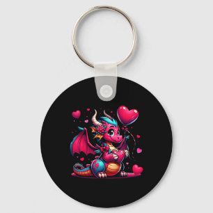 Dragon Valentine Hearts Animal Men Women Kids Key Ring