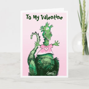 Dragon Valentine Holiday Card