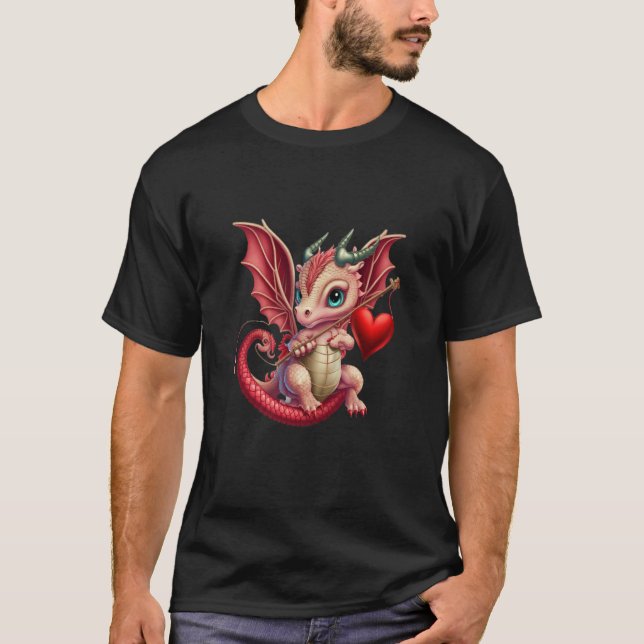 Dragon Valentine's Day Dragons Dragon Dragon T-Shirt (Front)