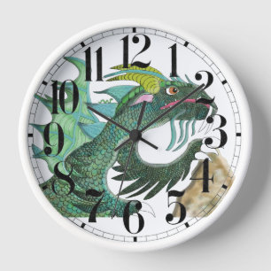 Dragon Veractus and Leslie the Inchworm Clock