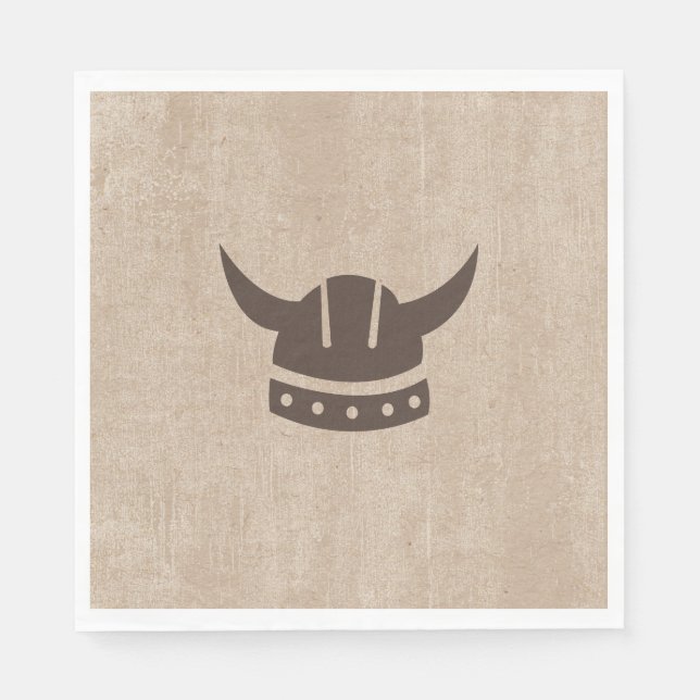 Dragon & Viking Paper Napkin (Front)