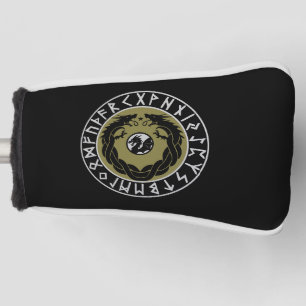 Dragon Viking Rune Protection Golf Head Cover