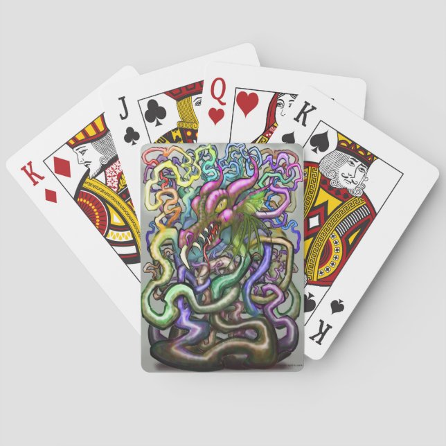Dragon Vines Playing Cards (Back)