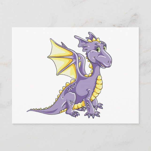 Dragon violet postcard (Front)