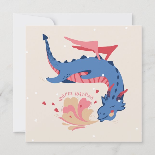 Dragon, warm wishes. (Front)