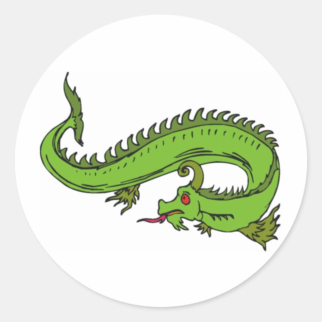 Dragon Warrior 11 Classic Round Sticker (Front)