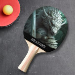 Dragon Warrior Fantasy Monogram  Ping Pong Paddle<br><div class="desc">This design was created though digital art. It may be personalised in the area provided or customising by choosing the click to customise further option and changing the name, initials or words. You may also change the text colour and style or delete the text for an image only design. Contact...</div>
