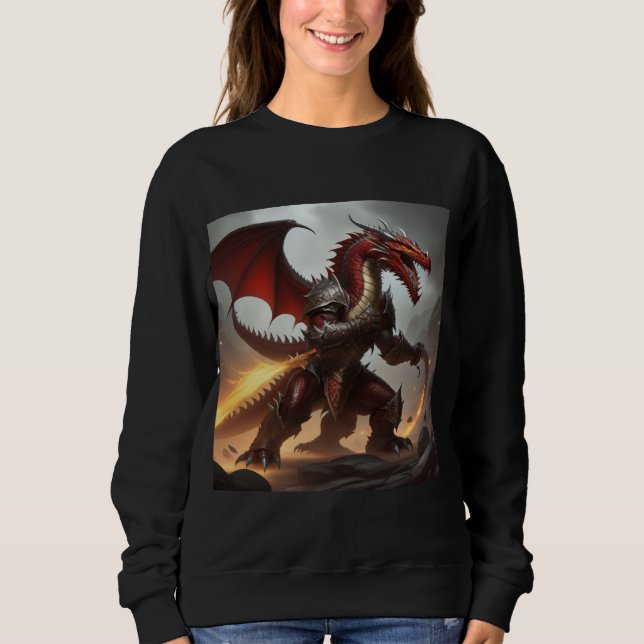 Dragon warrior red  sweatshirt (Front)