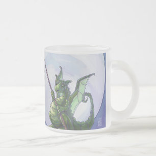 Dragon Watch Art Frosted Glass Coffee Mug