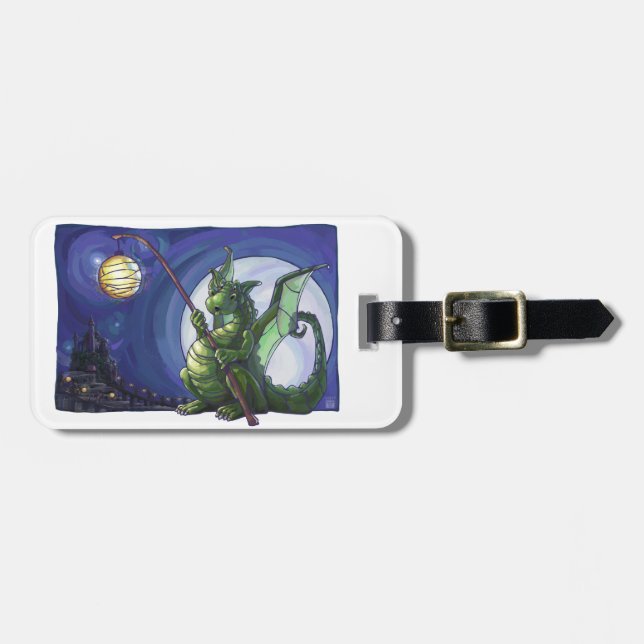 Dragon Watch Art Luggage Tag (Front Horizontal)