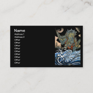 Dragon & Water Spirit Kuniyoshi Japanese Fine Art Business Card